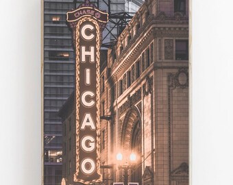 Chicago City Street Print, Modern Minimalist Wall Art (Digital Download)