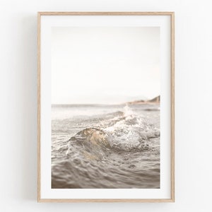 Ocean Wave Print, Pastel Wall Art, Beach Print, Ocean Wave Printable Art, Coastal Print,DIGITAL Print, Earthy Tones Print,Printable Wall Art