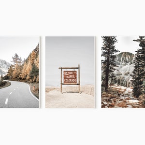 Colorado Print, Colorado Wall Art, Set of 3 Prints, Welcome to Colorado Print, Colorful Colorado Art Print, Colorado Nature, Colorado Poster