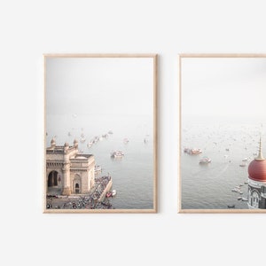 India City Set of 2 Gallery, India City Print, India Poster, India Wall Art, Travel Print, Modern Minimalist Poster,Boho India Art Set of 2