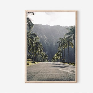 Hawaii Print, Palm Tree, Hawaii Wall Art, Hawaii Poster, Hawaiian Islands Print, Coastal Wall Art, Maui Print, Hawaii Beach Print, Tropical