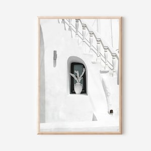 Greece Print, Santorini Print, Greece Wall Art, Mediterranean Wall Art, Greek Architecture, Printable Wall Art, Greek Art, Entryway Art