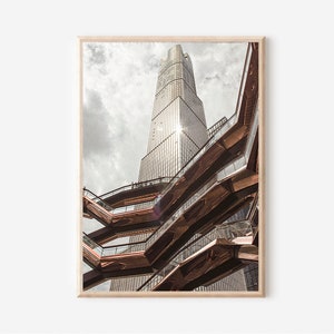 Stampa di New York City, stampa di Hudson Yards, decorazione da parete The Vessel, stampa artistica di Manhattan, arte murale di New York City, stampa fotografica di New York, stampa USA