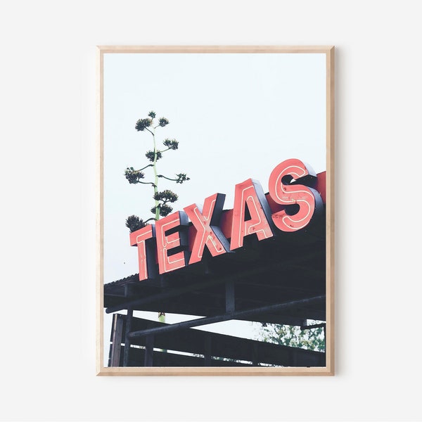 Texas Print, Texas Wall Art, Southwestern Travel Print, Texas Poster, Printable Wall Art, USA, United States, North America,Vintage Wall Art