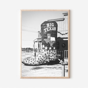 Texas Print, Texas Print Black and White, Texas Wall Art, Southwestern Travel Print, Printable Wall Art, USA, United States,Vintage Wall Art