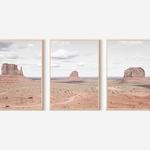 Arizona Desert Print Set, Arizona Wall Art, Grand Canyon Print, Utah Arizona Art Print, Southwestern Decor, Desert Landscape Set of 3 Prints