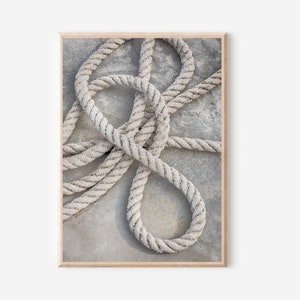Sailing Print, Boat Rope Print, Nautical Knots Wall Decor, Beach Print,Beach House Decor, Sailing Poster, Printable Wall Art, Nautical Print