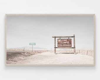 Arte para TV con marco Samsung, Impresión de Colorado, Impresión de bienvenida a Colorado, Arte imprimible colorido de Colorado, Arte para TV con marco, Arte de impresión digital para TV