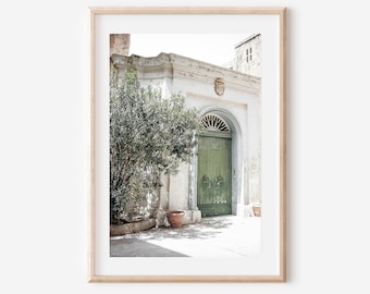 Santorini Print, Oia Greece Print, Architecture Wall Print, Mykonos Pastel Printable Art, Greek Poster, Neutral Wall Art, Olive Branch Print