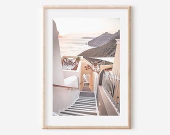 Santorini Print: Coastal Greece Wall Art (Digital Download)