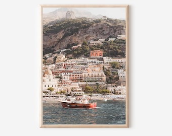 Capri Print, Italy Beach Print, Amalfi Coast Print, Beach Wall Art, Fontelina Print, Italy Art Print, Mediterranean Wall Art, Positano Print