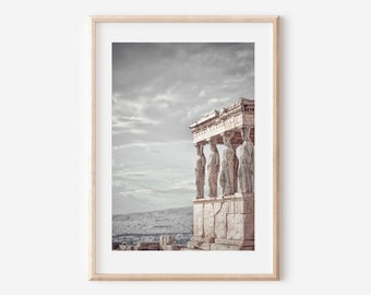 Acropolis Print, Athens Travel Poster, Greek Architecture (Digital Download)