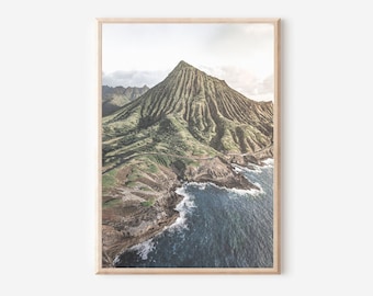 Maui Beach Print: Hawaii Palm Tree Coastal Wall Art (Digital Download)