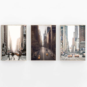 New York City Set of 3, New York Print, Chrysler Building, Manhattan Wall Art, New York Print Set, Brooklyn Print, Set of 3 Prints, NYC Art