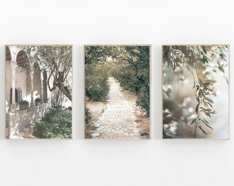 Conjunto de Impressões da Itália, Arte de Parede para Galeria Mediterrânea (Download Digital)