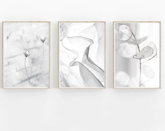 Beige Boho Art Print Set, Neutral Scandinavian Minimalist Wall Decor (Digital Download)