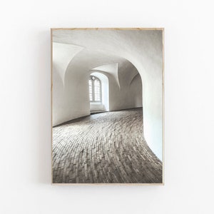 Copenhagen Print, Round Tower Print, Scandinavian Print, Denmark, Travel Print, Architecture Print, København Poster, Neutral Art Print