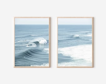 Láminas de surf de California (juego de 2): Decoración de playa y tabla de surf (descarga digital)