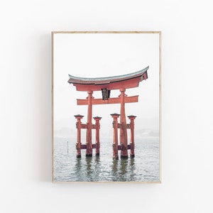 Japan-Druck, Torii-Tordruck, Reiseplakat, Japan Wandkunst, Japan-Tempeldruck, modernes minimalistisches Plakat, Japan-Plakat, japanische Kunstdekor
