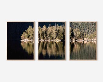Nordic Mountain Landscape Print Set: Forest Photography Wall Art (Digital Download)
