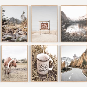 Colorado Print, Colorado Wall Art, Set of 6 Prints, Welcome to Colorado Print, Colorful Colorado Art Print, Colorado Nature, Colorado Poster