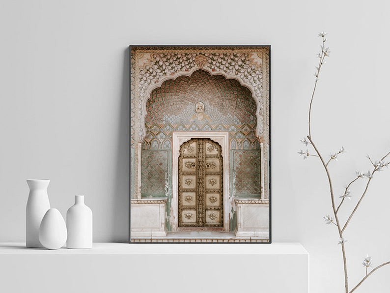 Moroccan Door Print Doors Wall Decor Morrocan Decor Islamic - Etsy