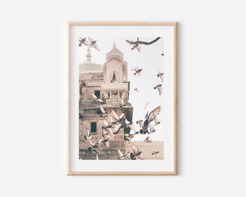 India Wall Art Print Set, Taj Mahal, River Ganges (Digital Download) image 6