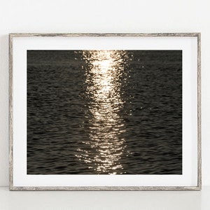 Modern Abstract Wall Decor, Coastal Wall Art Decor, Above the Bed Wall Art, Modern Abstract Wall Decor, Ocean Waves, Sunset Ocean,Minimalist image 8