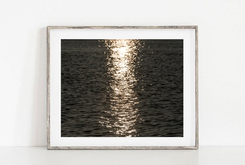 Modern Abstract Wall Decor, Coastal Wall Art Decor, Above the Bed Wall Art, Modern Abstract Wall Decor, Ocean Waves, Sunset Ocean,Minimalist image 8