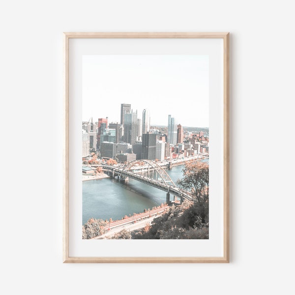 Pittsburgh Print, Pittsburgh Wall Art, Pennsylvania Wall Art Print, United States, Pittsburgh Print, Pittsburgh Poster, Pittsburgh Art Print