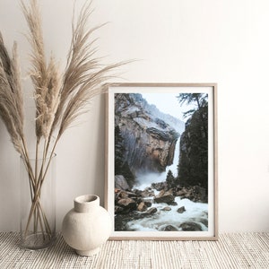 Mountain Print, Waterfall Art Print, Nature Printable Art, Mountain Wall Art,Mountain Landscape Print, Mountain Lake Art,Mountain Lake Print image 5