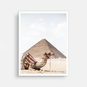 Camel Print Camel Wall Art Desert Animal Art Print Moroccan Decor Arabic Wall Art Peekaboo Print Safari Nursery Art Egypt Pyramids Print image 4