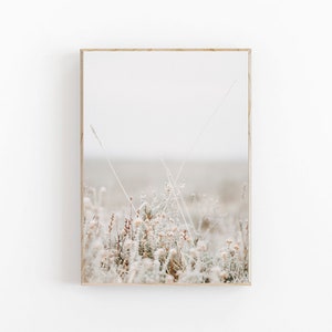 Botanical Print, Farmhouse Wall Decor, Modern Neutral Art Print, Dried Grass Print, Beige Art Print, Modern Minimalist Poster, Wild Grass