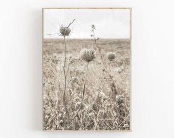 Dried Grass Print, Farmhouse Decor, Botanical Art, Earthy Tones Print, Grass Art Print, Modern Minimalist Poster, Large Wall Art, Art Print