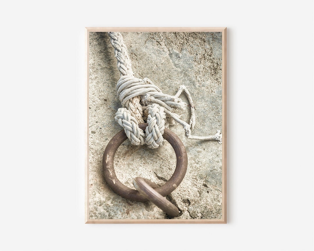 Boat Rope Print Nautical Knots Wall Art Decor Sailing Knot Etsy