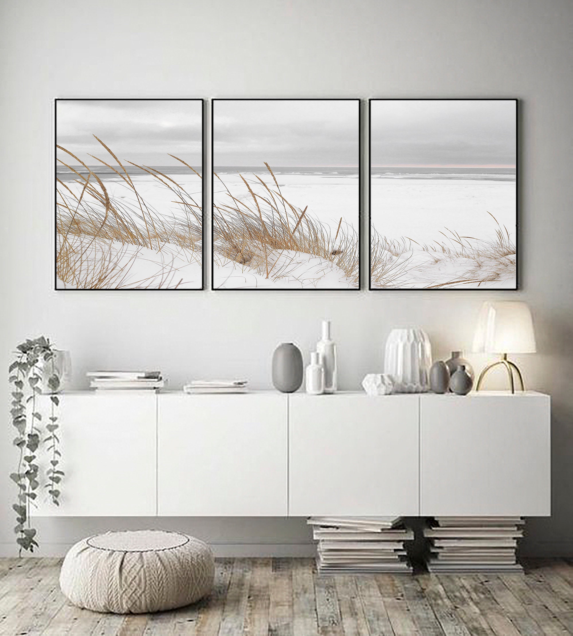 Beach Print Set of 3 Coastal Prints Set of 3 Modern Etsy