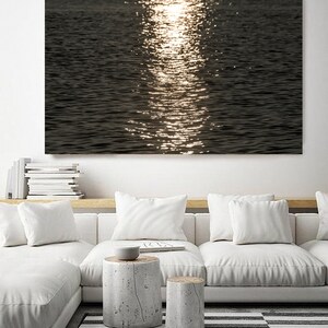 Modern Abstract Wall Decor, Coastal Wall Art Decor, Above the Bed Wall Art, Modern Abstract Wall Decor, Ocean Waves, Sunset Ocean,Minimalist image 10