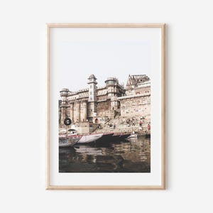 India Wall Art Print Set, Taj Mahal, River Ganges (Digital Download) image 2