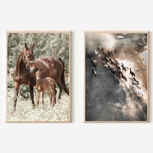 Wild Horses Print Horses Wall Art Western Wall Art Farmhouse Horse Decor Running Horse Poster Printable Wall Decor Wild West Photo Download