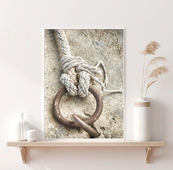 Boat Rope Print, Nautical Knots Wall Art Decor, Sailing Knot Wall Art  Decor, Beach Print, Rope Nautical Knot Digital Download,printable Art -   UK