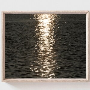 Modern Abstract Wall Decor, Coastal Wall Art Decor, Above the Bed Wall Art, Modern Abstract Wall Decor, Ocean Waves, Sunset Ocean,Minimalist image 9