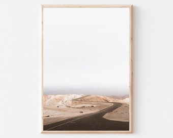 Desert Print, Arizona Desert, Modern Boho Decor, Modern Minimalist Poster, Printable Art, California Desert, Neutral Art Prints, Instant Art