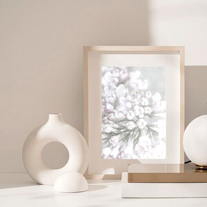 Lilac Wall Decor Print, Botanical Print, Shabby Chic Decor, Pink Floral Wall Print, Blush Pink Wall Art Decor, Bedroom Lilac Blossom Poster image 6