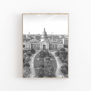 Texas State Capitol Print, Texas Print Black and White, Texas State Capitol Art, Texas Wall Art, Austin Art Print, United States,Texas Print