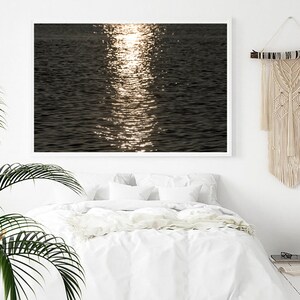 Modern Abstract Wall Decor, Coastal Wall Art Decor, Above the Bed Wall Art, Modern Abstract Wall Decor, Ocean Waves, Sunset Ocean,Minimalist image 5