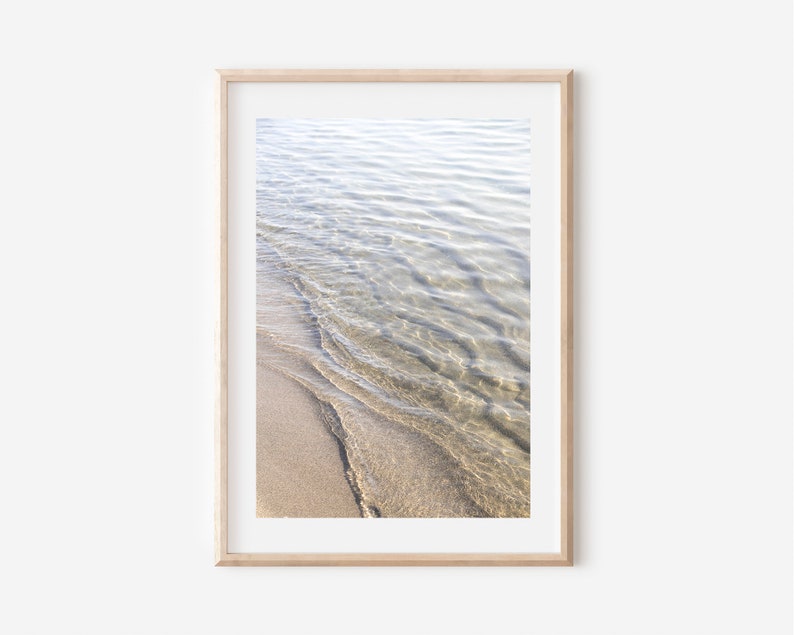 Beach Print Set of 3 Coastal Art Prints Pampas Print Ocean Etsy