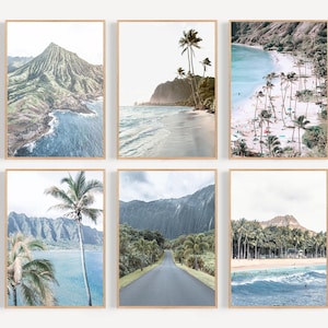 Hawaii Art Print Set of 3 Hawaii Wall Art Hawaii Poster Coastal Wall Art Hawaiian Islands Print Hawaiian Islands Print Hawaii Poster