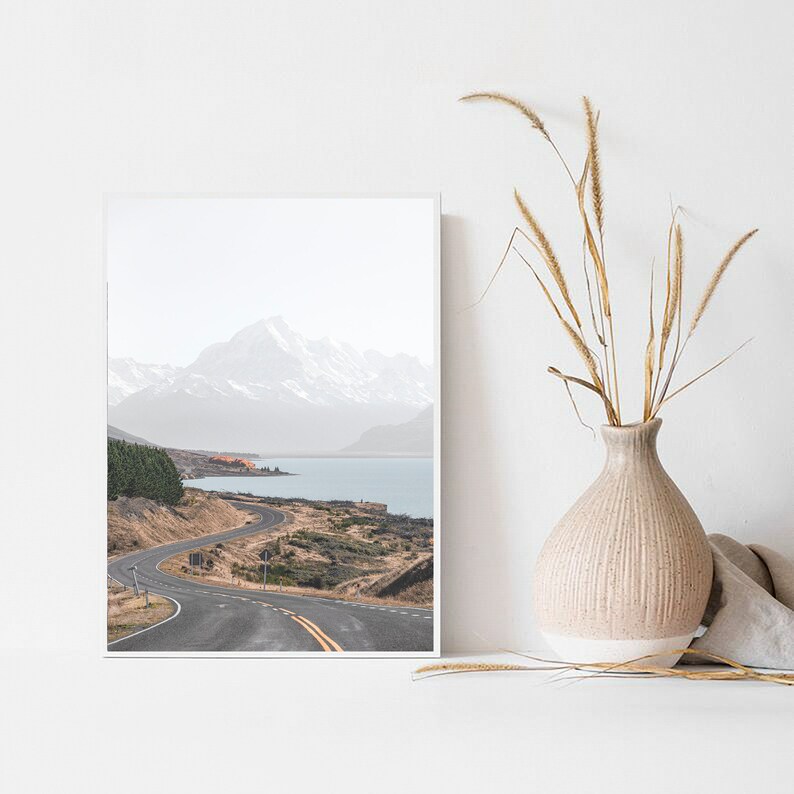 New Zealand Print, New Zealand Wall Art, Wanaka Print, NZ Print, New Zealand Travel, New Zealand Poster, New Zealand Decor, New Zealand Art image 4