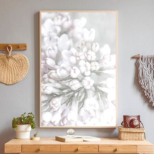 Lilac Wall Decor Print, Botanical Print, Shabby Chic Decor, Pink Floral Wall Print, Blush Pink Wall Art Decor, Bedroom Lilac Blossom Poster image 7