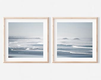 Ocean Waves Print Set: Pastel Coastal Wall Art (Digital Download)